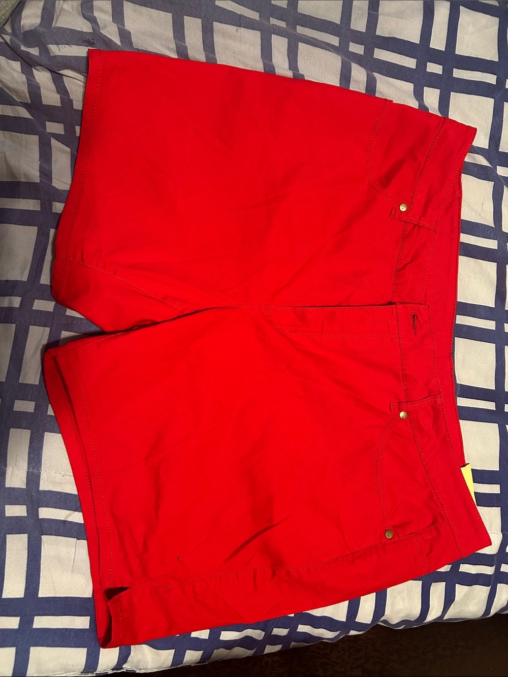 Women’s Red Casual Bermuda Shorts
